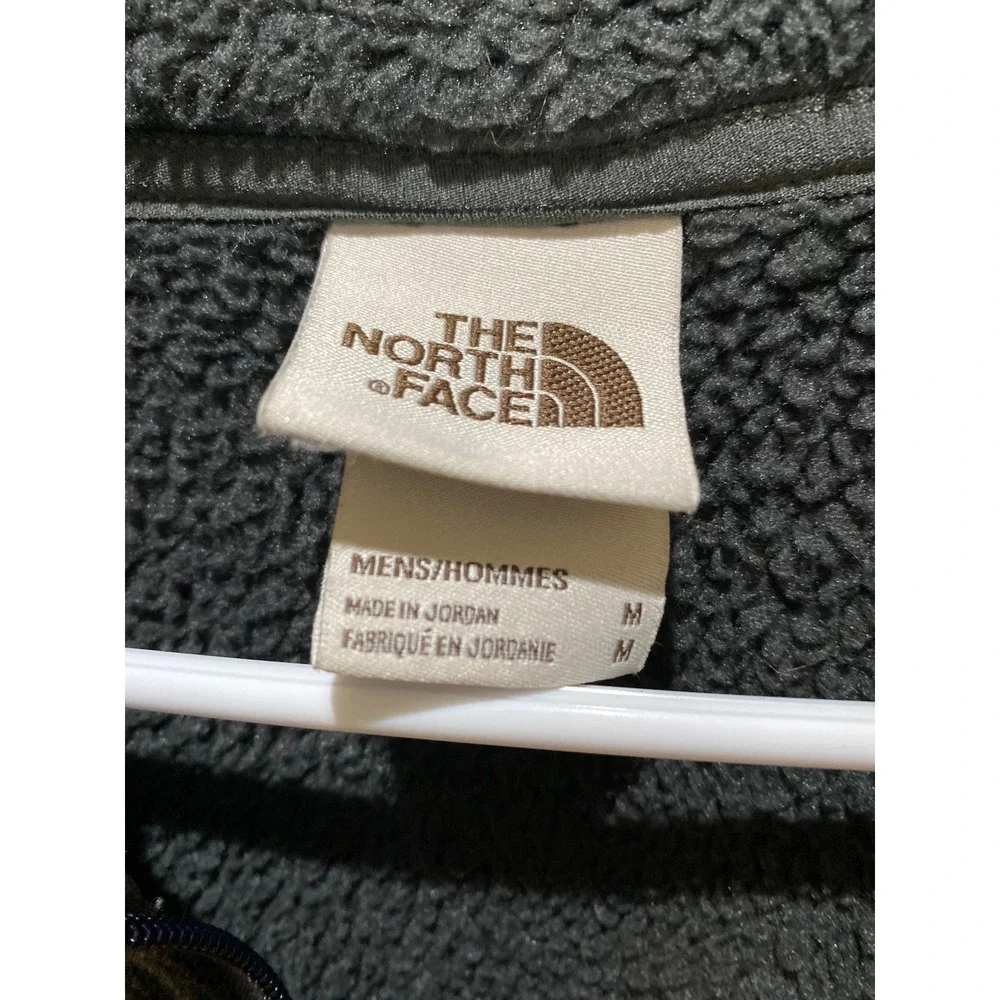 The North Face Gordon Lyons Full Zip Fleece Jacket Mens Medium Dark Gray Heather